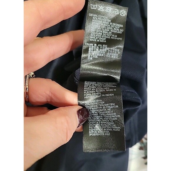 REISS Men's Nate Cutaway Jersey Slim Fit Shirt Long Sleeve Button Front Size XL - Picture 9 of 10